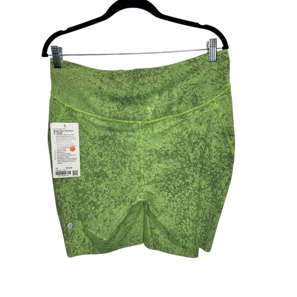 Lululemon Base Pace High-Rise Short 8" Green - Picture 3 of 11